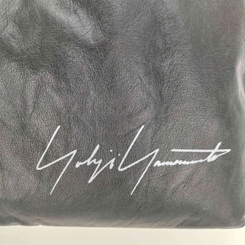ヨウジヤマモト Yohji Yamamoto SIGNATURE LEATHER MINI TOTE BAG メンズ